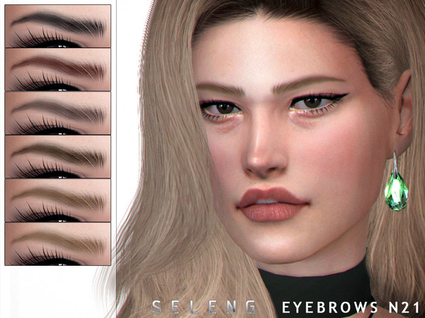 Sims 4 Eyebrows N21 by Seleng at TSR