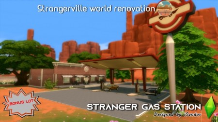 Strangerville renew #12 Gas station by iSandor at Mod The Sims