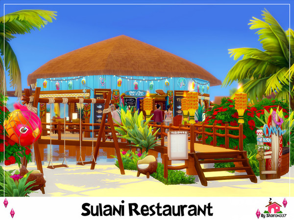 Sims 4 Sulani Restaurant by sharon337 at TSR