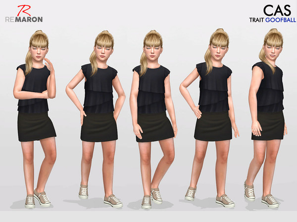 Sims 4 Pose for Kids Set 2 by remaron at TSR