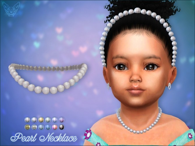 Sims 4 Pearl Necklace For Toddlers at Giulietta