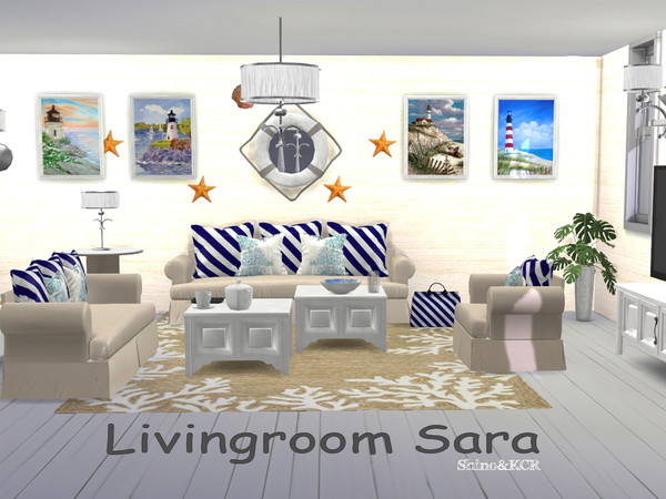 Sims 4 Living Sara by ShinoKCR at TSR