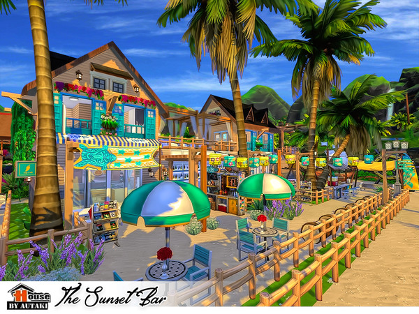 The Sunset Bar By Autaki At Tsr Sims 4 Updates