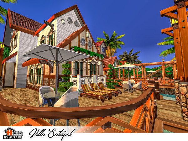 Sims 4 Villa Satapol by autaki at TSR
