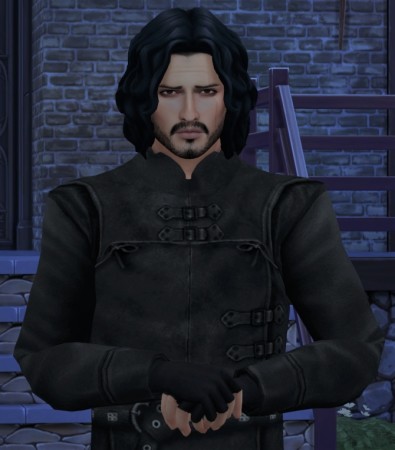 Game of Thrones Sword In The Darkness Jon Snow Nights Watch Outfit by HIM666 at Mod The Sims