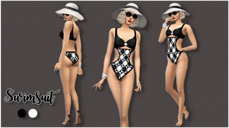 Black & White Swimsuit at Seger Sims