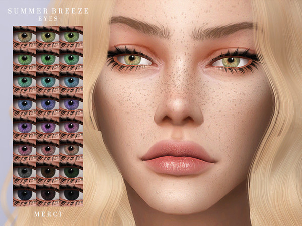 Sims 4 Summer Breeze Eyes by Merci at TSR