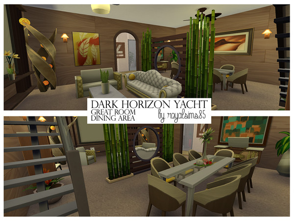 Sims 4 Dark Horizon Yacht by royalsims85 at TSR