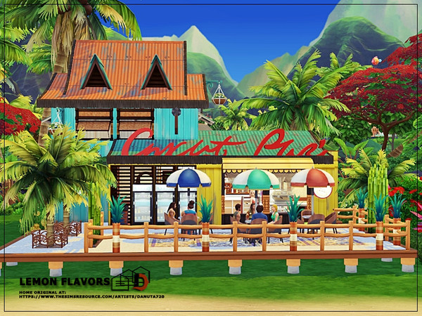 Sims 4 Lemon flavors house by Danuta720 at TSR