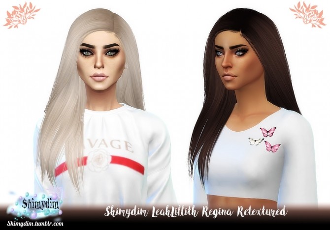 Sims 4 LeahLillith Regina Hair Retexture Child & Toddler Naturals + Unnaturals at Shimydim Sims