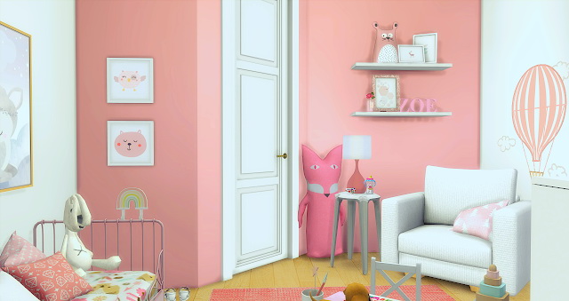 Sims 4 Pink Toddler Room at Liney Sims