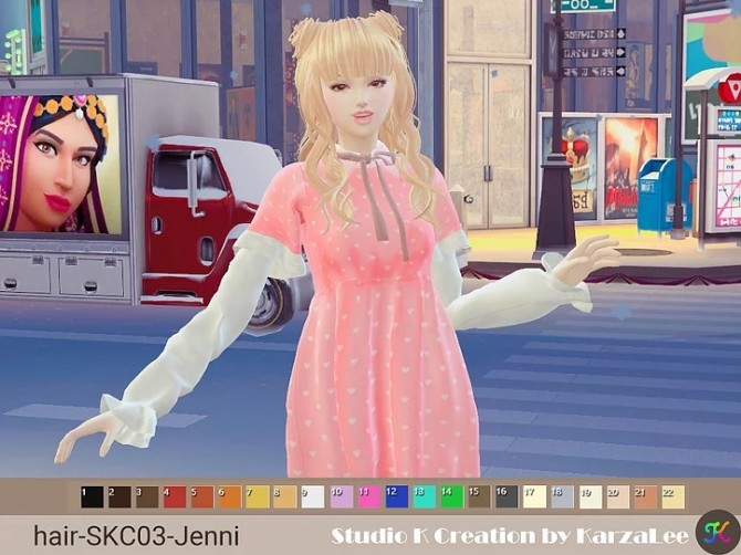Sims 4 Jenni hair SKC03 at Studio K Creation