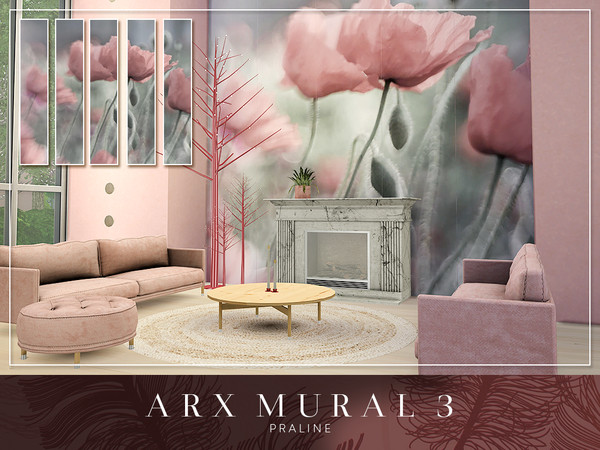 Sims 4 ARX Murals by Pralinesims at TSR