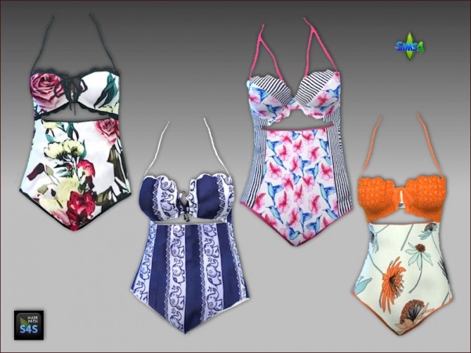 Sims 4 Swimsuits for all ages F by Mabra at Arte Della Vita