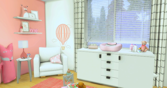 Sims 4 Pink Toddler Room at Liney Sims