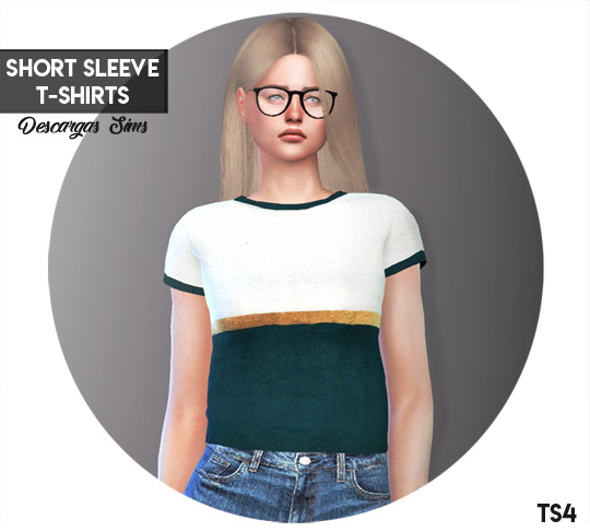 Sims 4 Short Sleeve T Shirts at Descargas Sims