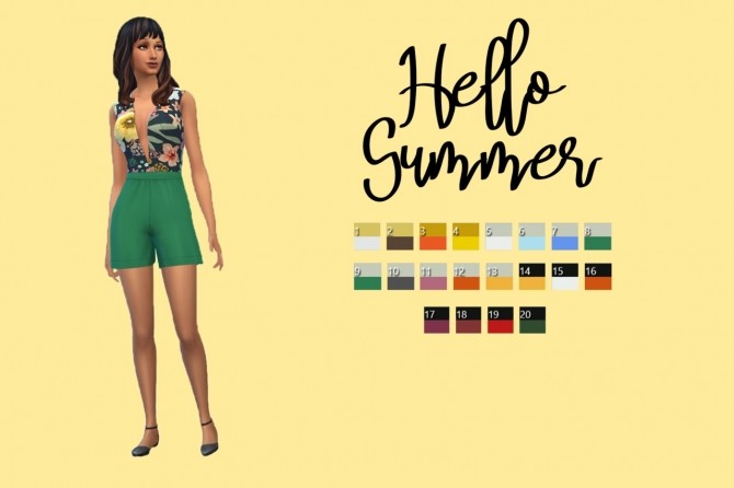 Sims 4 Hello Summer outfit at Celinaccsims