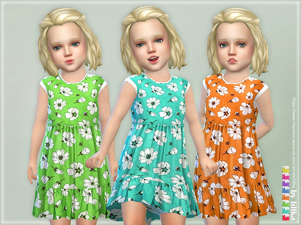 Sims 4 Toddler Dresses Collection P99 by lillka at TSR