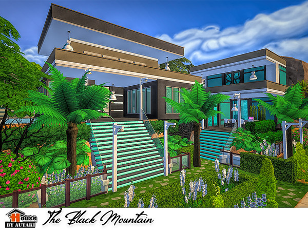 Sims 4 The Black Mountain house by autaki at TSR