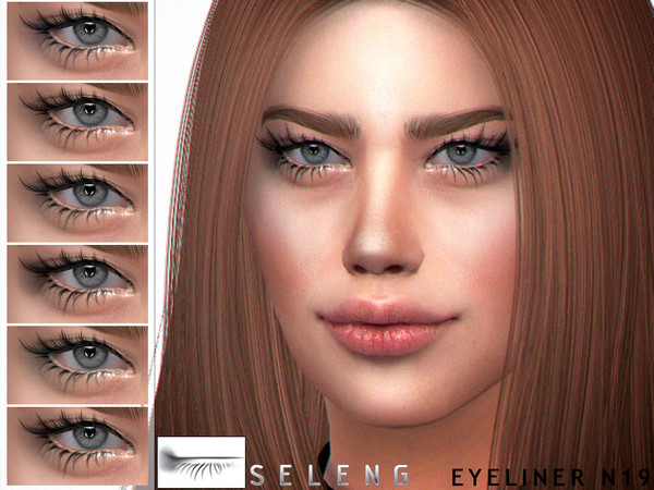Sims 4 Eyeliner N19 by Seleng at TSR