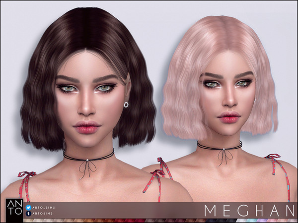 Sims 4 Meghan Hair by Anto at TSR