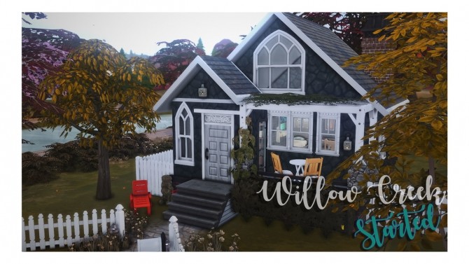 Sims 4 Willow Creek Started House at Wiz Creations