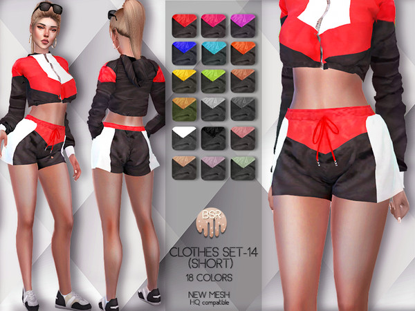 Sims 4 Clothes SET 14 (SHORT) BD67 by busra tr at TSR