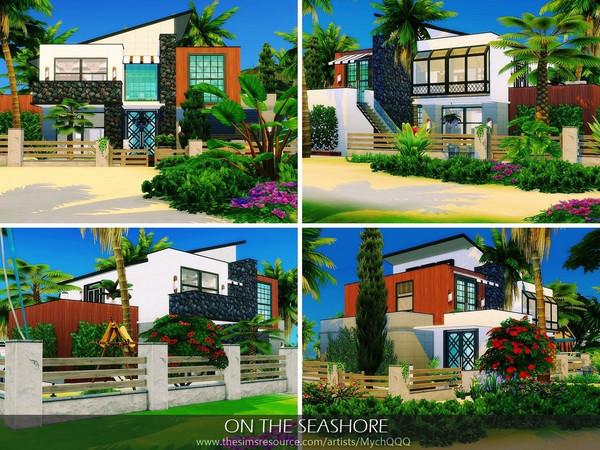 Sims 4 On The Seashore house by MychQQQ at TSR