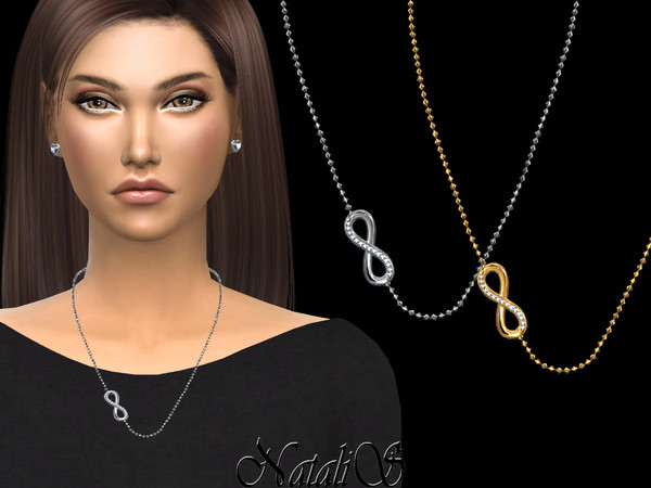 Sims 4 Infinity chain necklace by NataliS at TSR