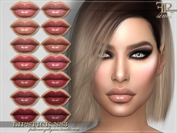 Sims 4 FRS Lipstick N83 by FashionRoyaltySims at TSR