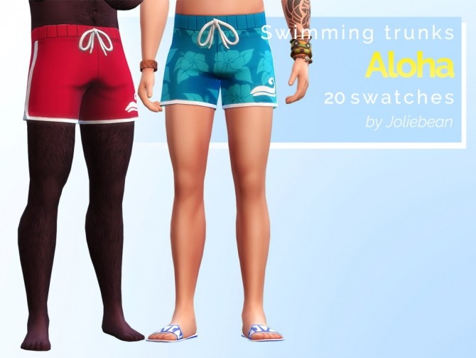Sims 4 Aloha swimming trunks at Joliebean