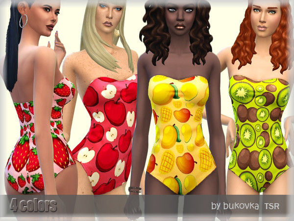 Sims 4 Fruit Mix Set by bukovka at TSR
