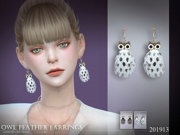 Sims 4 EARRINGS 201913 by S Club LL at TSR