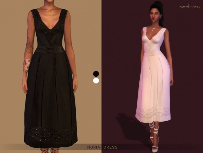 Sims 4 Nuria Dress at Merakisims