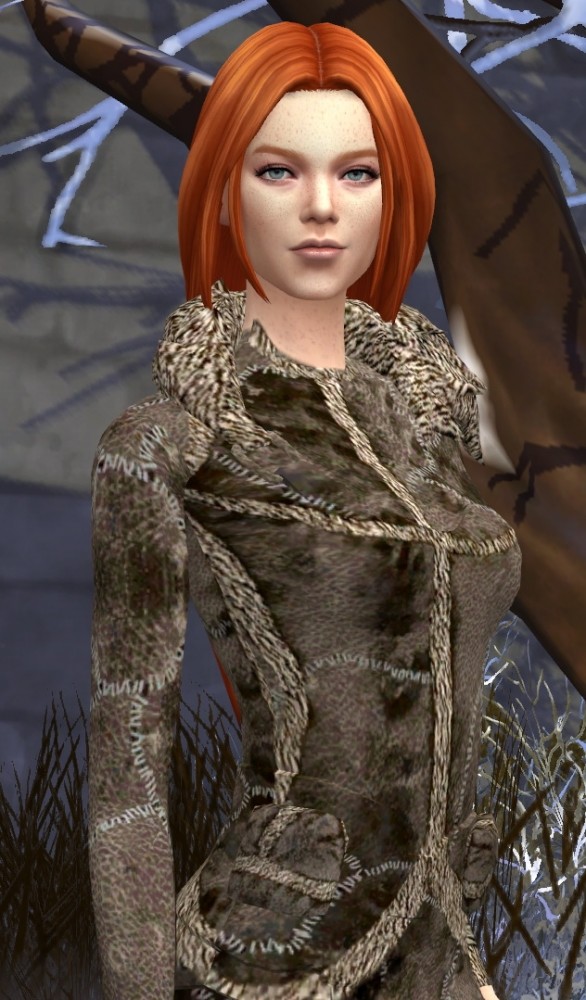 Sims 4 Game of Thrones Wildling Ygritte Fur Outfit by HIM666 at Mod The Sims