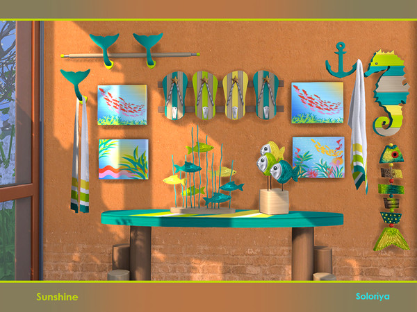 Sims 4 Sunshine Decor by soloriya at TSR