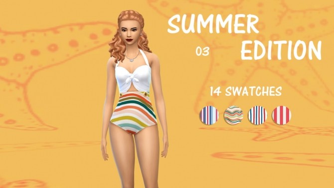Sims 4 Summer edition 03 swimsuit at Celinaccsims