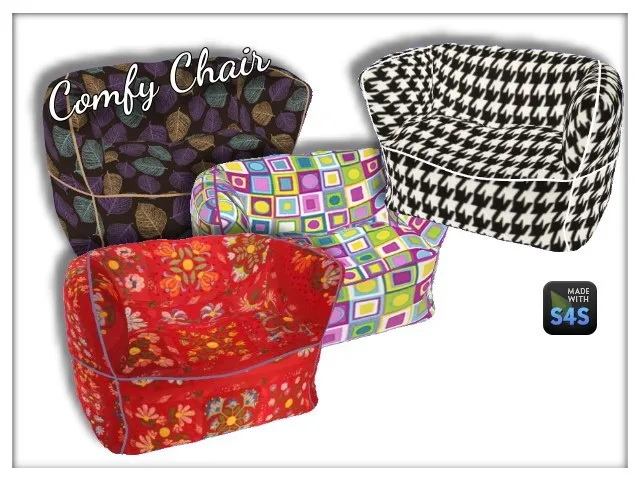 Sims 4 Big Comfy Chair by Oldbox at All 4 Sims