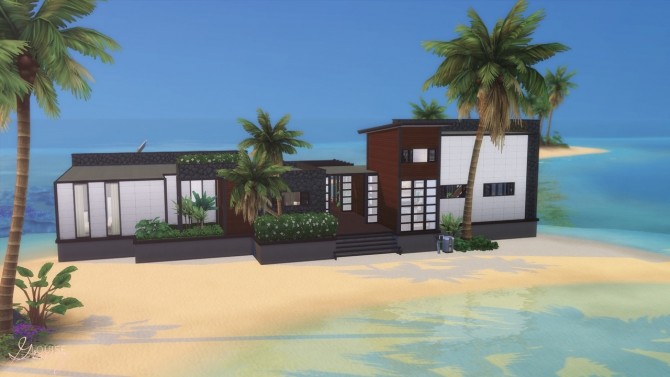 Sims 4 Modern Ocean Villa at GravySims