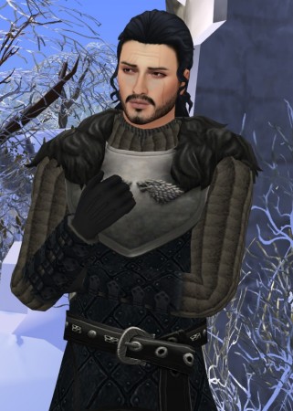 Game of Thrones Jon Snow Leather outfit by HIM666 at Mod The Sims