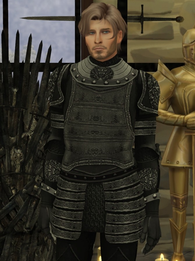 Sims 4 Game of Thrones Jaime Lannister Armour Texture by HIM666 at Mod The Sims