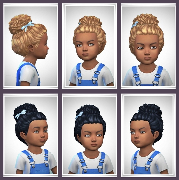 Sims 4 Baby PileUp hair at Birksches Sims Blog