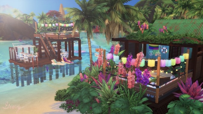 Sims 4 Ocean Bar at GravySims