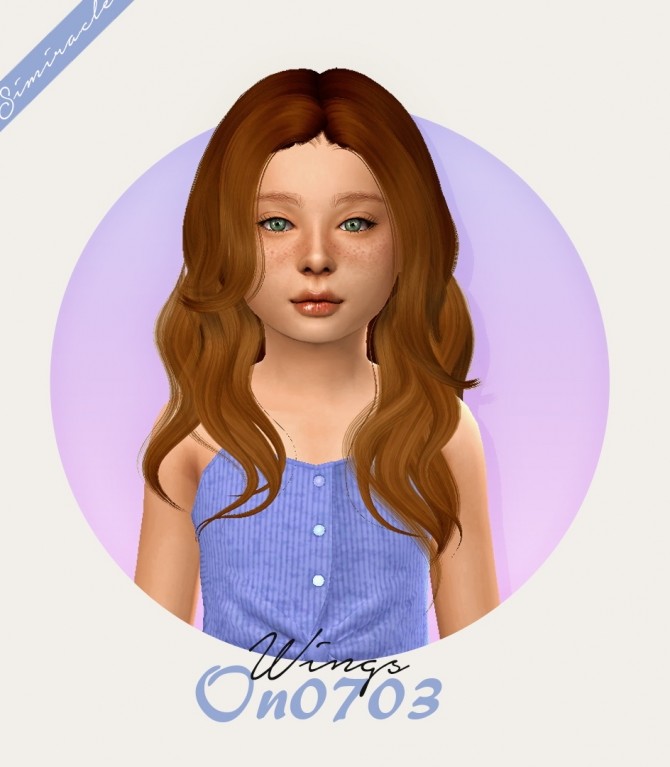 Sims 4 Wings ON0703 Hair Kids Version at Simiracle