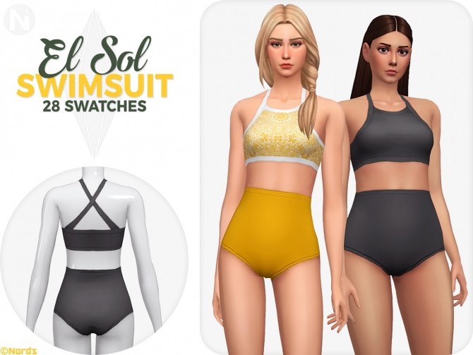 Sims 4 El Sol Swimsuit at Nords Sims