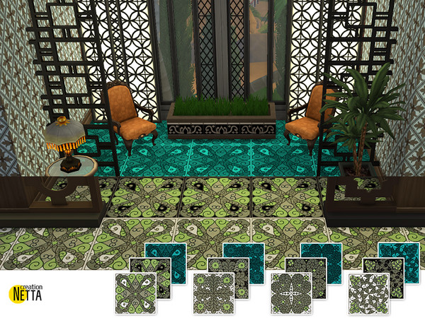 Sims 4 Mosaic Tiles 02 by Natallle at TSR