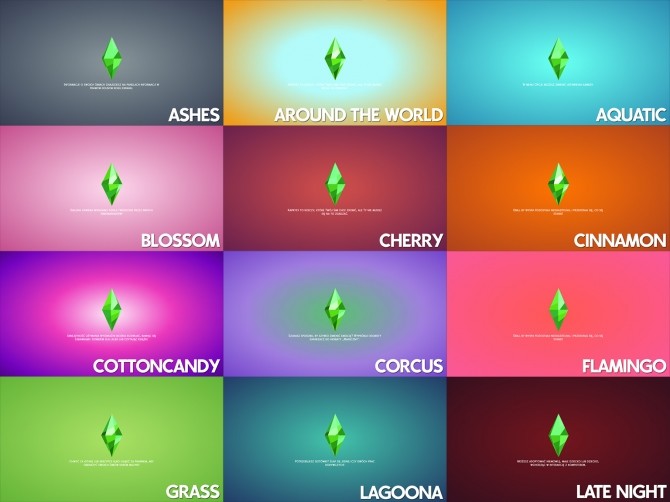 Sims 4 Custom Color Loading Screen by Ahinana at Mod The Sims