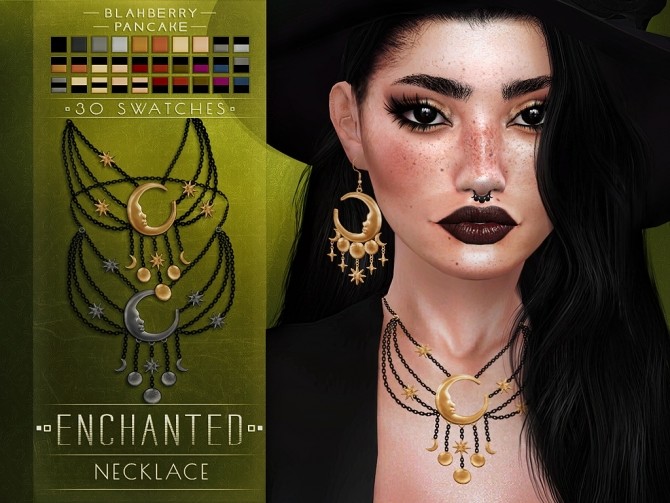 Sims 4 Necklace, Earrings & Septum at Blahberry Pancake