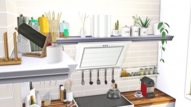 Sims 4 MESSY KITCHEN at MODELSIMS4