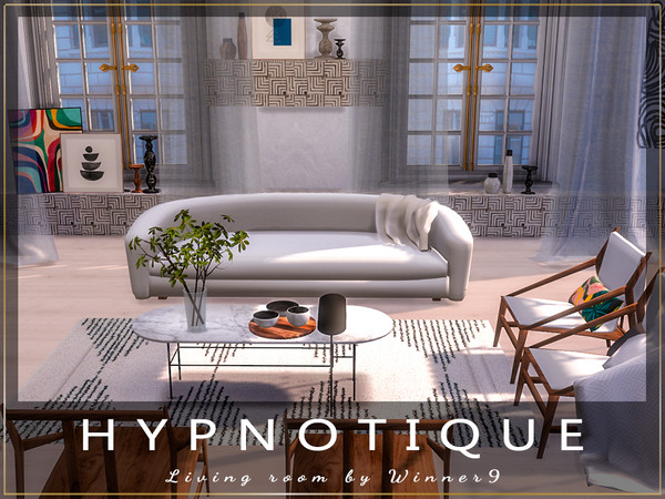 Sims 4 Hypnotique Living Room by Winner9 at TSR